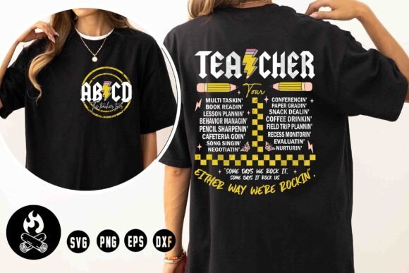 ABCD Teacher Tour Funny SVG for T-Shirt Designs