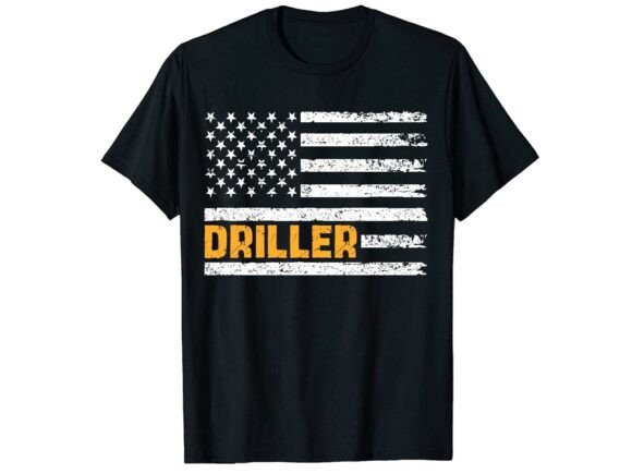 Driller Career T-shirt Design for Local Branding