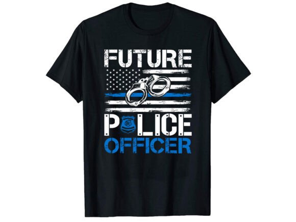 Future Police Officer Career T-shirt Design Review