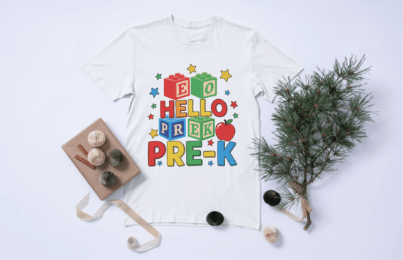 Hello Prek Cute School SVG for T-Shirt Designs