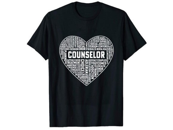 School Counselor Career T-shirt Design Review
