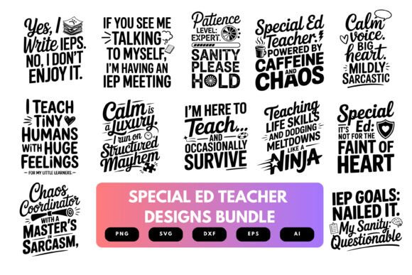 Special Ed Teacher SVG Bundle
