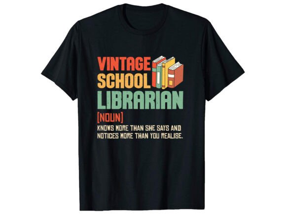 Vintage School Librarian Career T-shirt Review